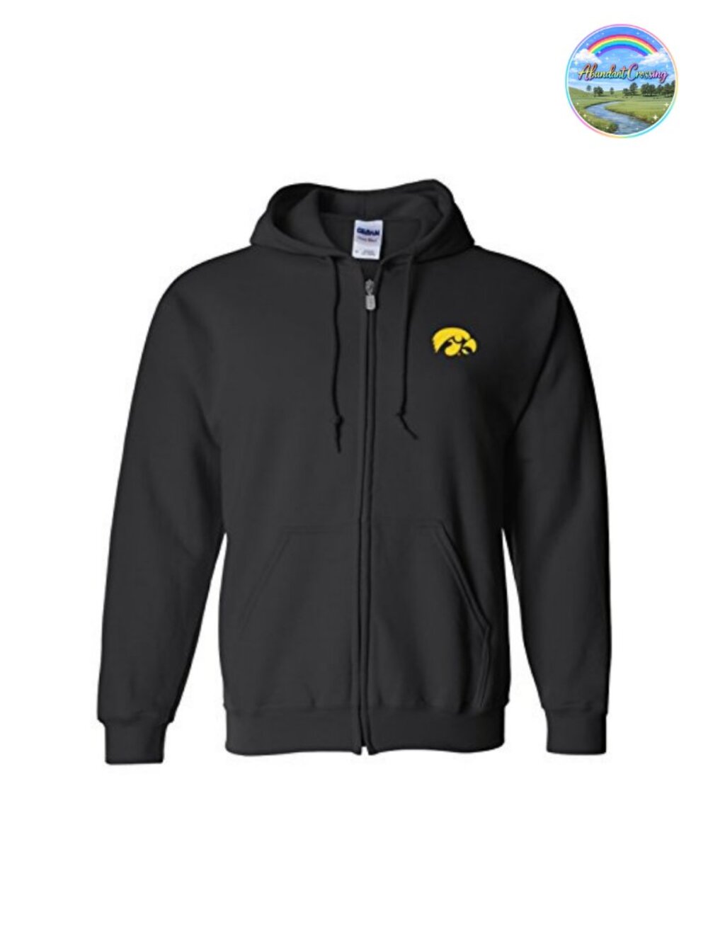 NCAA Licensed Full Zip Hoodie Unisex Cotton Poly Blend